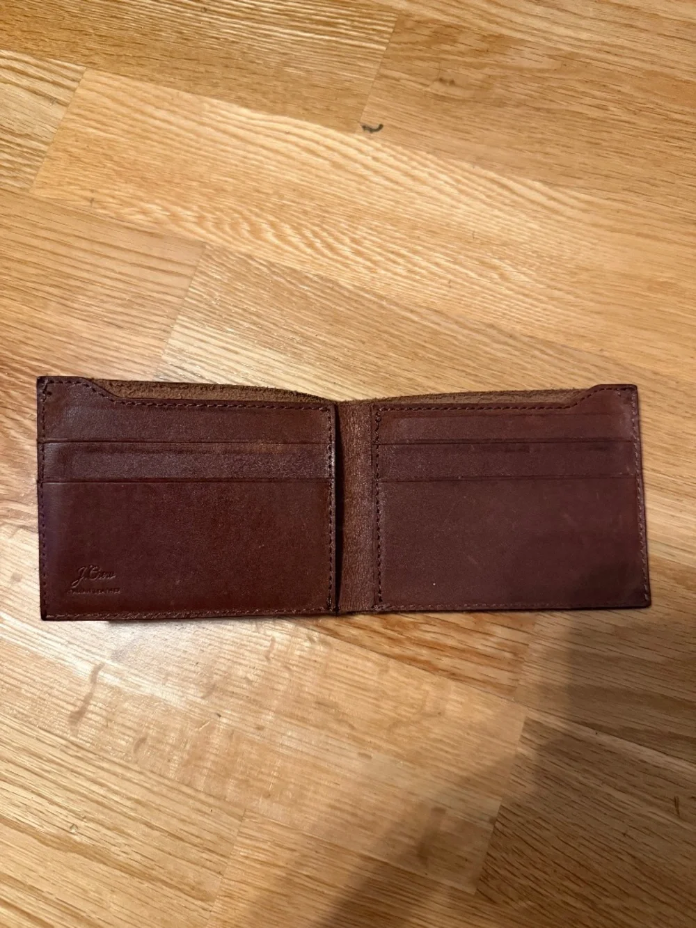 J.Crew brown leather wallet